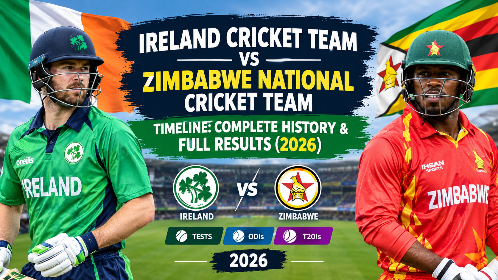 ireland cricket team vs zimbabwe national cricket team timeline